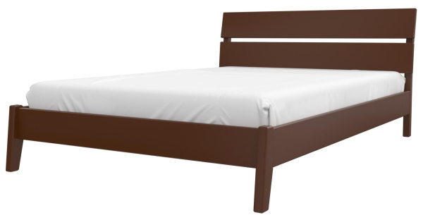 Кровать двуспальная Дана (1400х2000, цвет Орех, кровать двойная Без подъемного механизма)