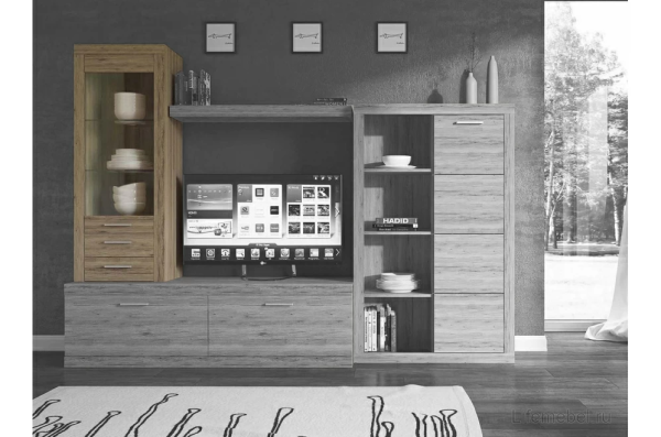 Шкаф-витрина 1V2SL OSKAR