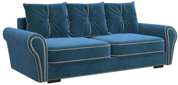 Диван-кровать Орди-2 (СТАНДАРТ, 1 ВАРИАНТ глубокий синий, бежевый)