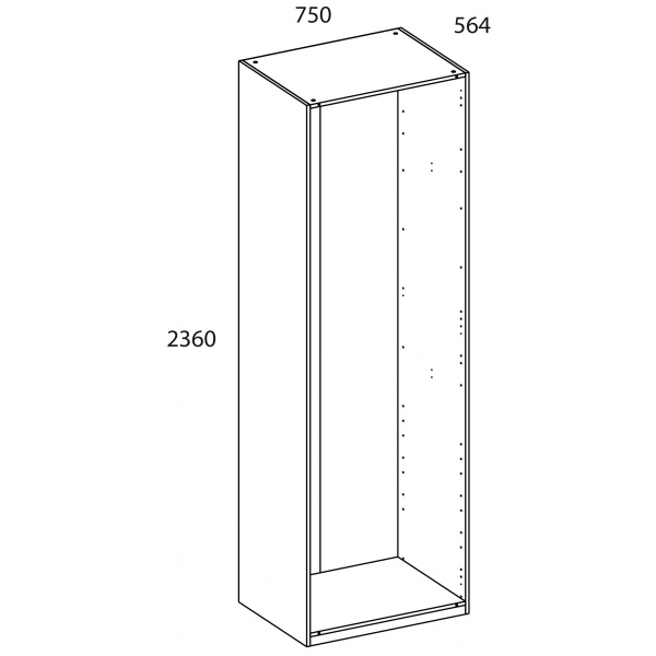 Корпус шкафа TETRA 75/236/56