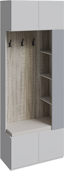 Шкаф с вешалкой Сити (Кашемир/Дуб Каньон)