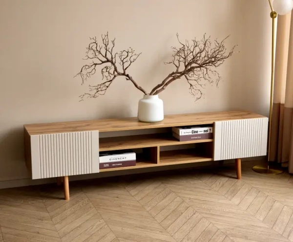 Тумба ТВ Сканди - 2 (Кашемир/Дуб вотан)