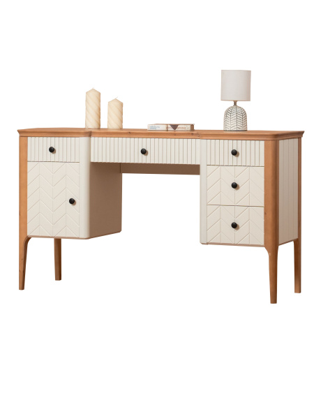 Стол туалетный Вида №1 (Фасад Ёлка, Цвет Эмаль)