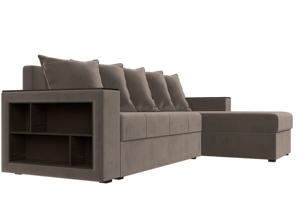 Диван угловой Дубай Лайт правый угол Велюр