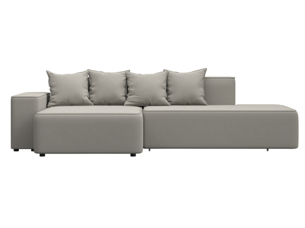 Диван угловой Лига-079 угол левый Рогожка (Амур 02 бежевый)