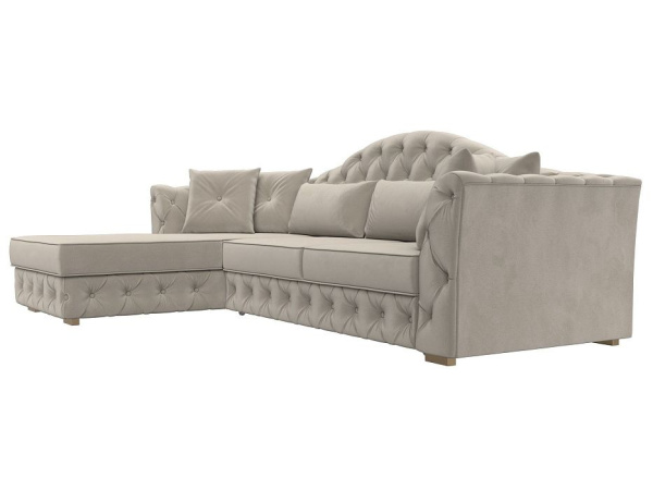 Диван угловой Артис левый угол Микровельвет