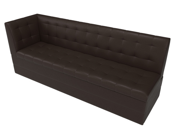 Диван кухонный прямой Бриз с углом слева Экокожа