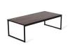 Стол журнальный Plank 1 (Каркас Чёрный матовый, Столешница Таксония темная)