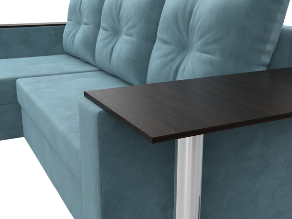 Диван угловой Атланта со столом левый угол Велюр