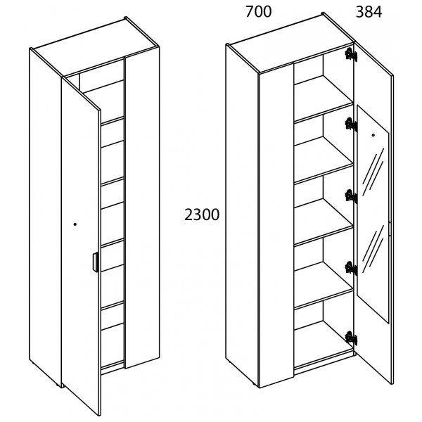 Шкаф 1D/K70 Z MODERN