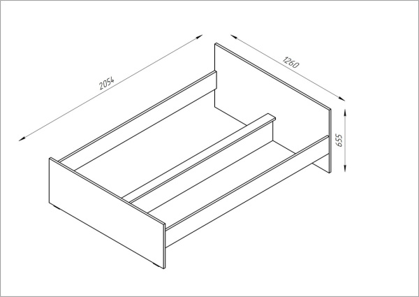 Кровать ОРИОН двухспальная 120х200