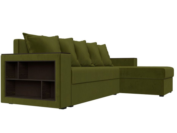 Диван угловой Дубай Лайт правый угол Микровельвет