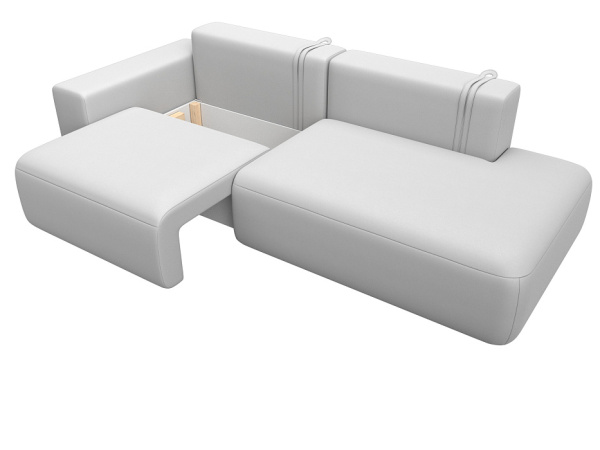 Диван прямой Лига-036 НПБ Модерн подлокотник слева Экокожа