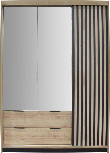 Шкаф для одежды 3Д Деко БМ2.776.1.44-01 (2.776.1.03-01) (Дуб наварра)