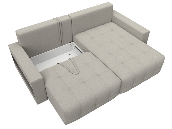 Диван угловой с полками Лига-053 НПБ Рогожка