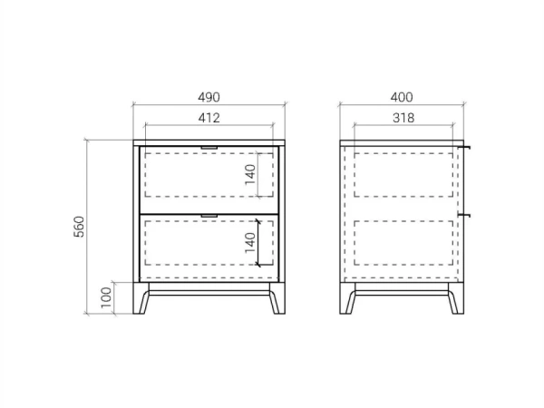 Прикроватная тумба Case CS010