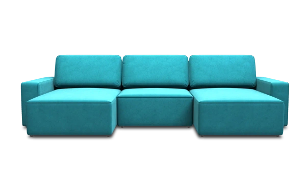 Диван Пегас 1 ПДУ М (Бирюзовый)