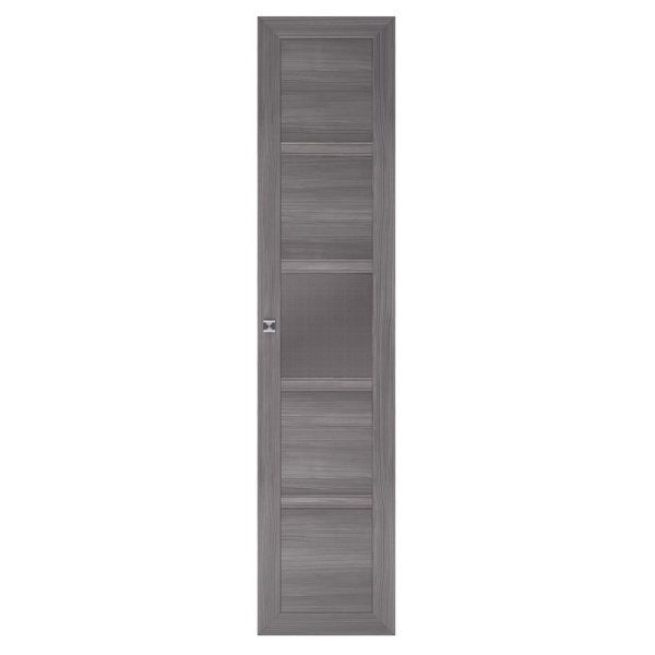 Фасад двери глухой Парма Нео (Лиственница темная, экокожа дила)