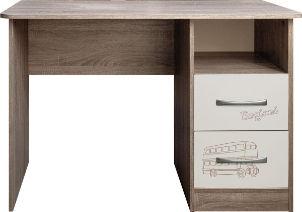 Стол письменный Бритиш Бум П3.0551.2.16 (Дуб трюфельный + крем)