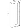 Корпус шкафа TETRA 75/215/35