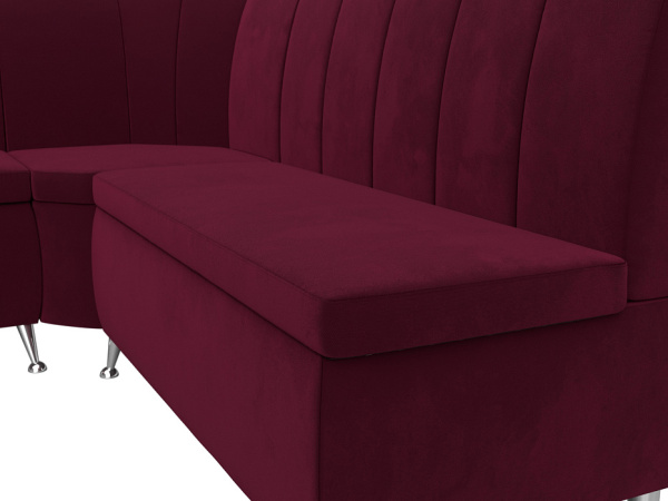 Диван кухонный угловой Кантри левый угол Микровельвет