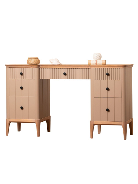 Стол туалетный Вида №2 (Фасад Ёлка, Цвет Эмаль)