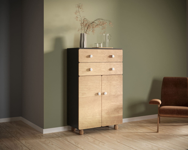 Комод с ящиками и дверками Split SP06