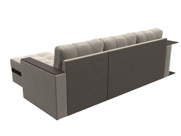 Диван угловой Атланта М правый угол Микровельвет