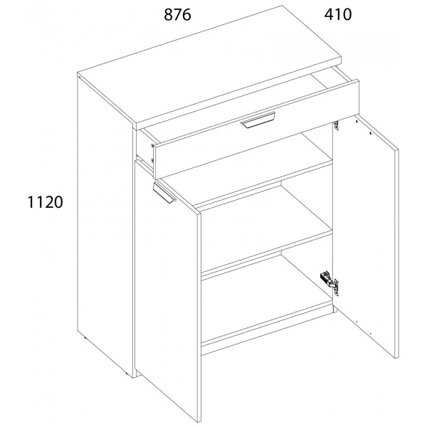 Тумба для обуви 2D1S MODERN