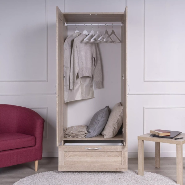 Шкаф СИРИУС двухдверный с ящиком