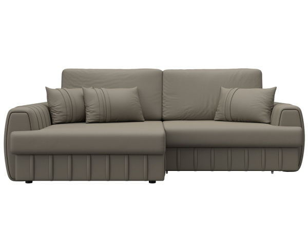 Диван угловой Лига-057 НПБ угол левый Экокожа (GRIFON 04 бежевый)