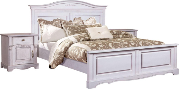 Кровать двойная Паола (Розовый пепел 1600*2000)