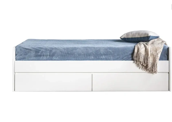 Кровать СИРИУС двуспальная раздвижная, белая