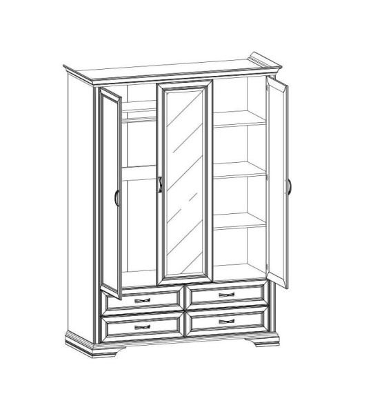 Шкаф 3D4S Z MONAKO