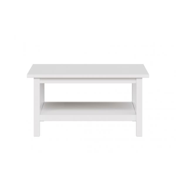 Стол журнальный Кантри, массив сосны, цвет белый