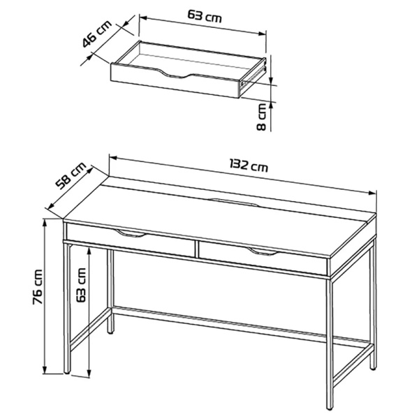 Стол письменный Ингар Д 132
