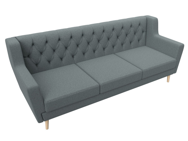 Диван кухонный прямой Брайтон 3 Люкс Рогожка