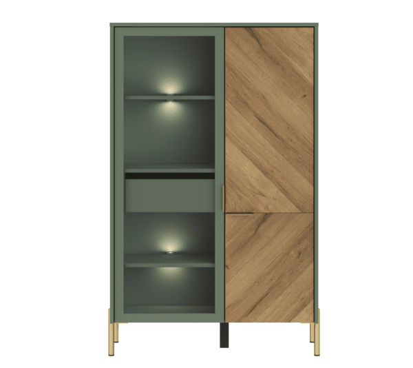 Шкаф с подсветкой SIENA REG1W1D/140
