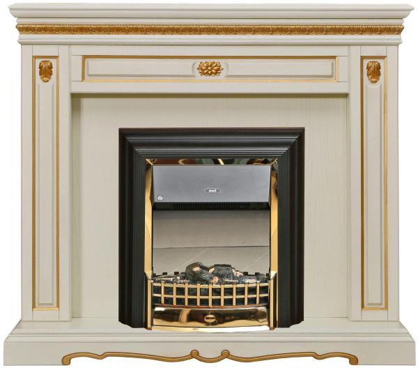 Портал для камина Милана 17с П4.265.0.17(265.17с) (Слоновая кость с золочением)