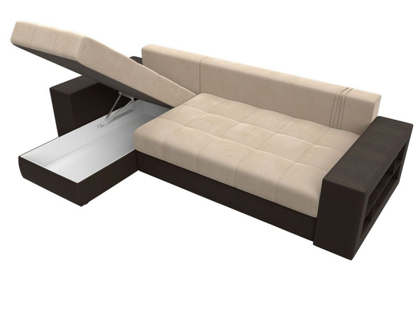 Диван угловой Дубай левый угол Велюр\Экокожа