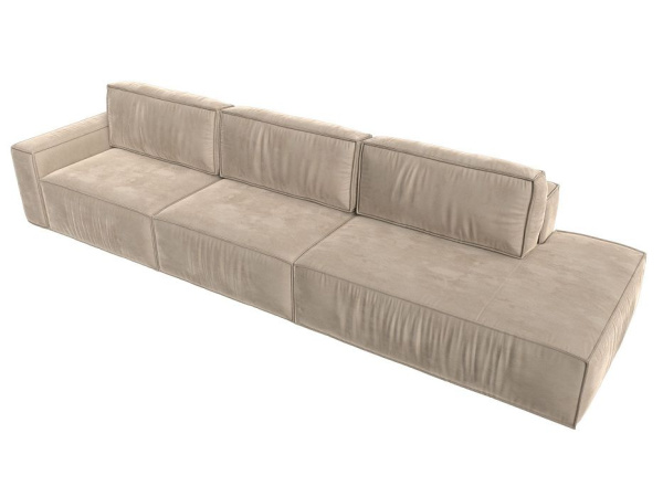 Диван прямой Прага Модерн Лонг подлокотник слева Велюр