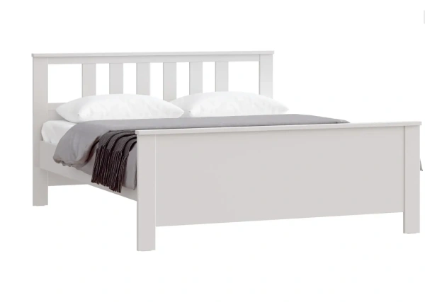 Кровать САГА двойная 140х200 (1400х2000, Цвет белый)