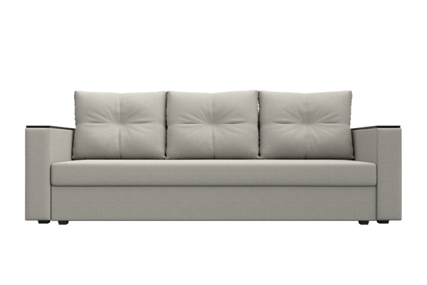 Диван прямой Атланта без стола Рогожка (Амур 02 бежевый)