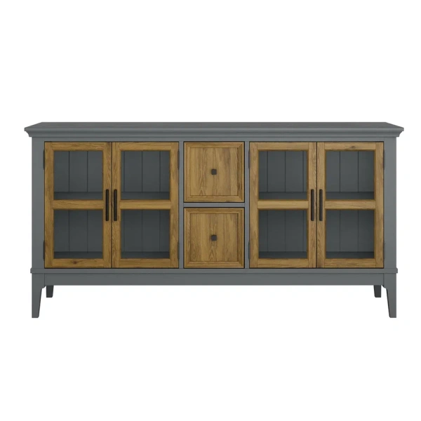 Тумба ТВ Квадро-С 42 (Серый 7042/Антик 24)