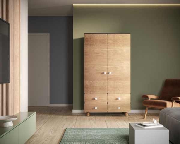 Шкаф двухдверный с ящиками Split SP14