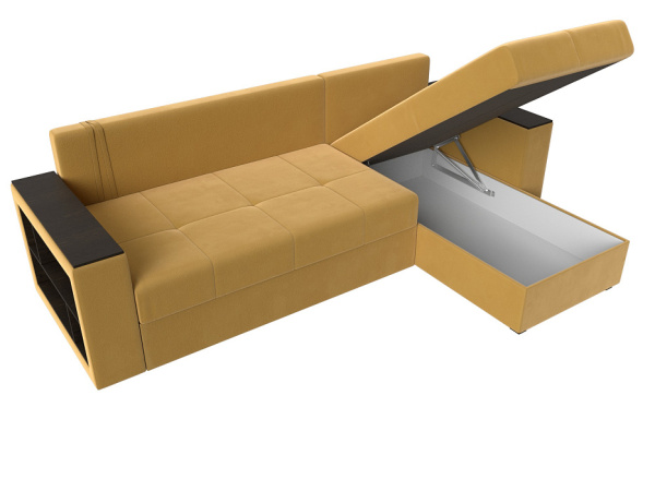 Диван угловой Дубай Лайт правый угол Микровельвет