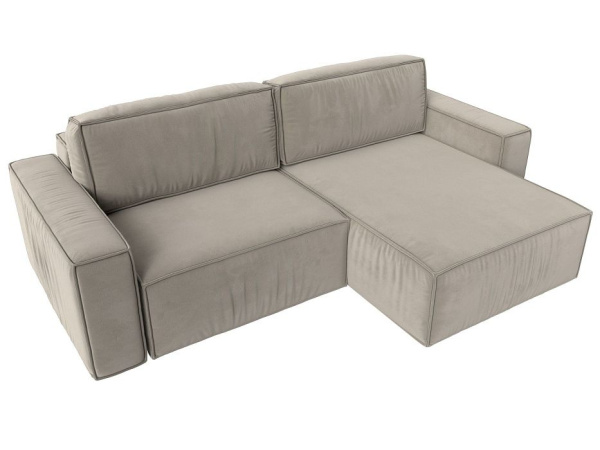 Диван угловой Прага классик правый угол Микровельвет