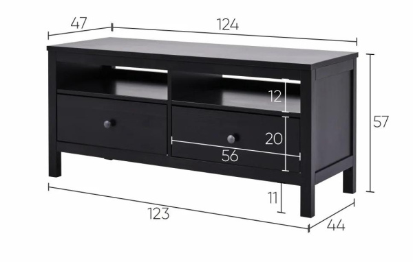 Тумба под ТВ 124*57 Кымор Hemnes