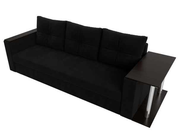 Диван прямой Атланта со столом справа Микровельвет