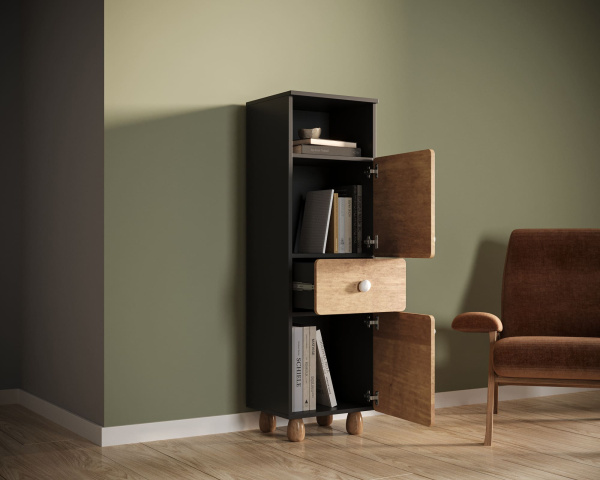 Шкаф узкий с двумя дверками и ящикомSplit SP13